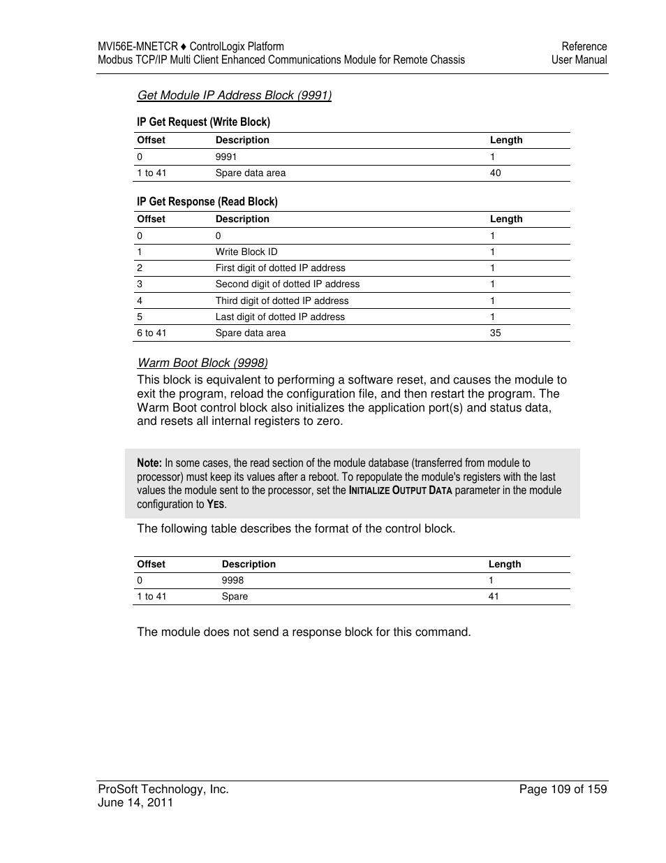 ProSoft Technology MVI56E-MNETCR User Manual | Page 109 / 159