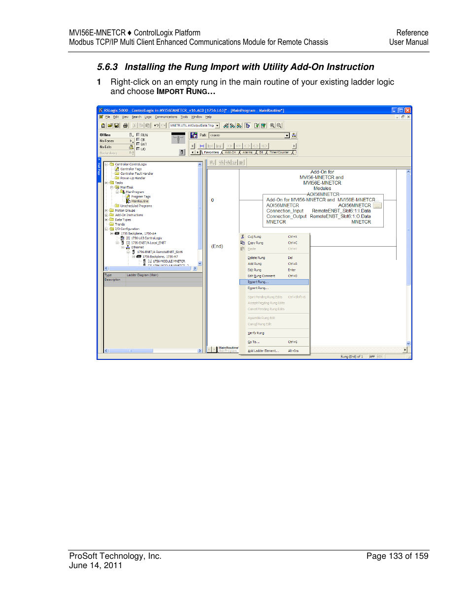 ProSoft Technology MVI56E-MNETCR User Manual | Page 133 / 159