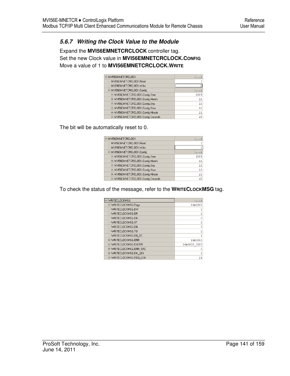 ProSoft Technology MVI56E-MNETCR User Manual | Page 141 / 159