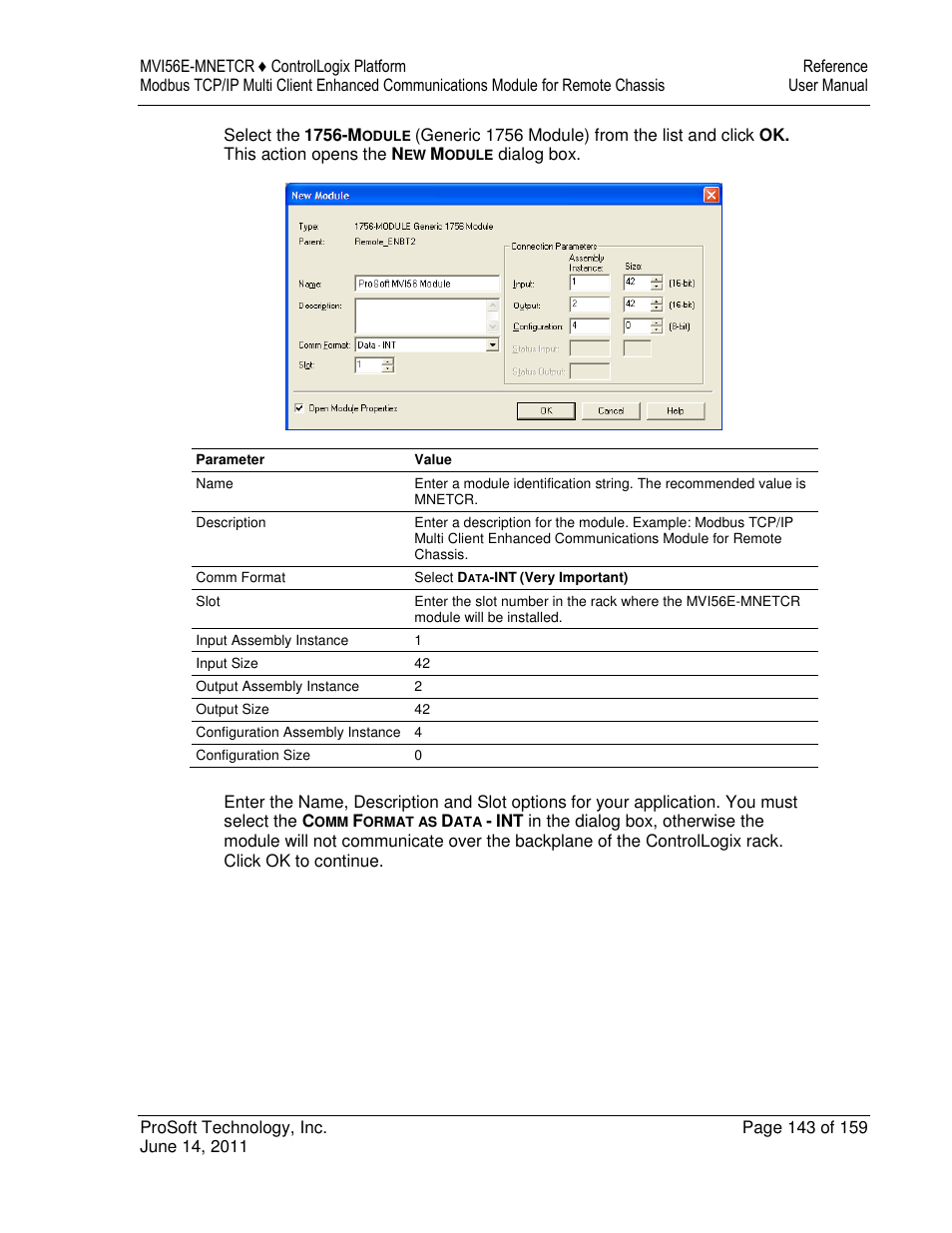 ProSoft Technology MVI56E-MNETCR User Manual | Page 143 / 159