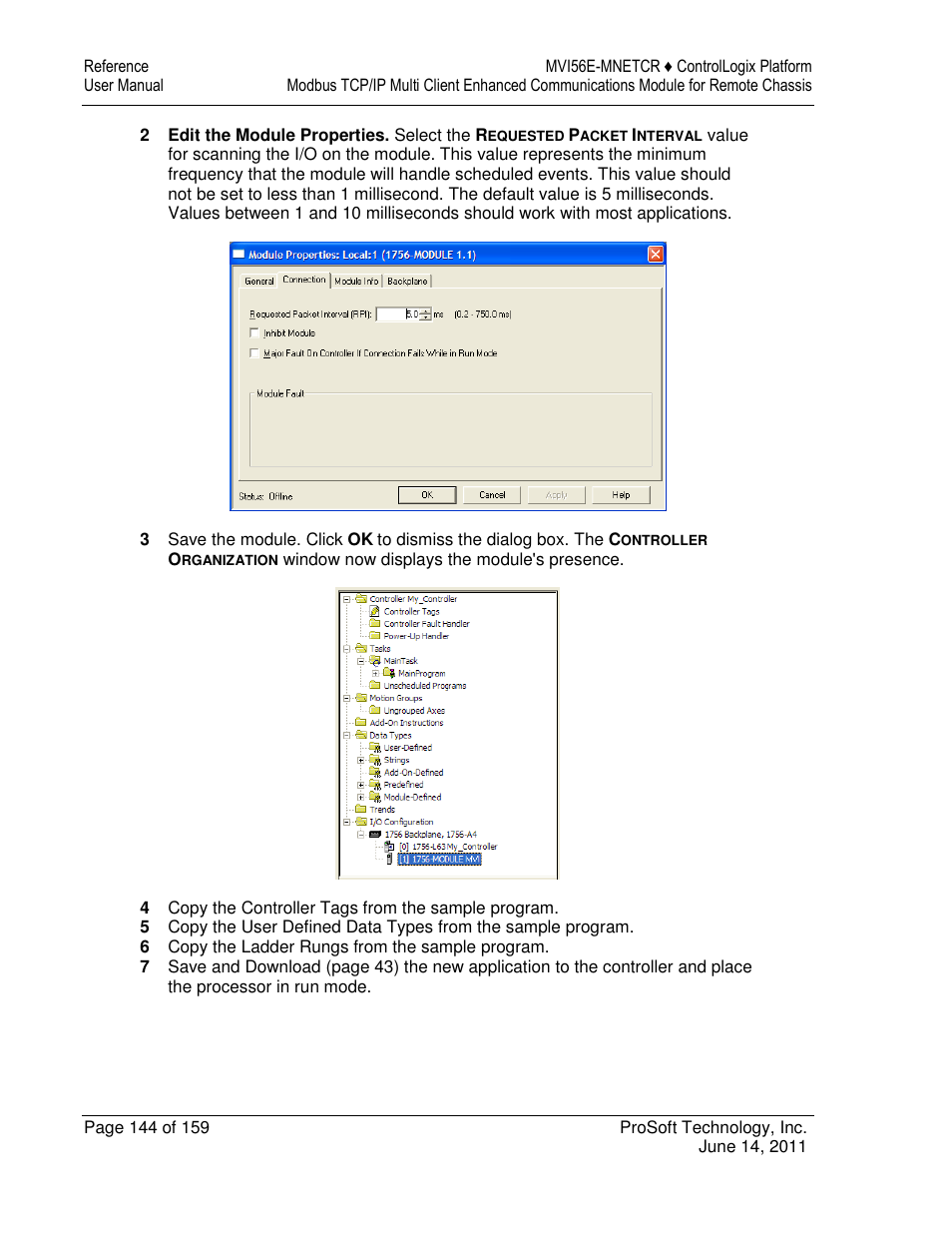 ProSoft Technology MVI56E-MNETCR User Manual | Page 144 / 159