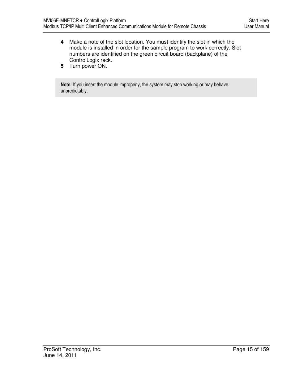 ProSoft Technology MVI56E-MNETCR User Manual | Page 15 / 159