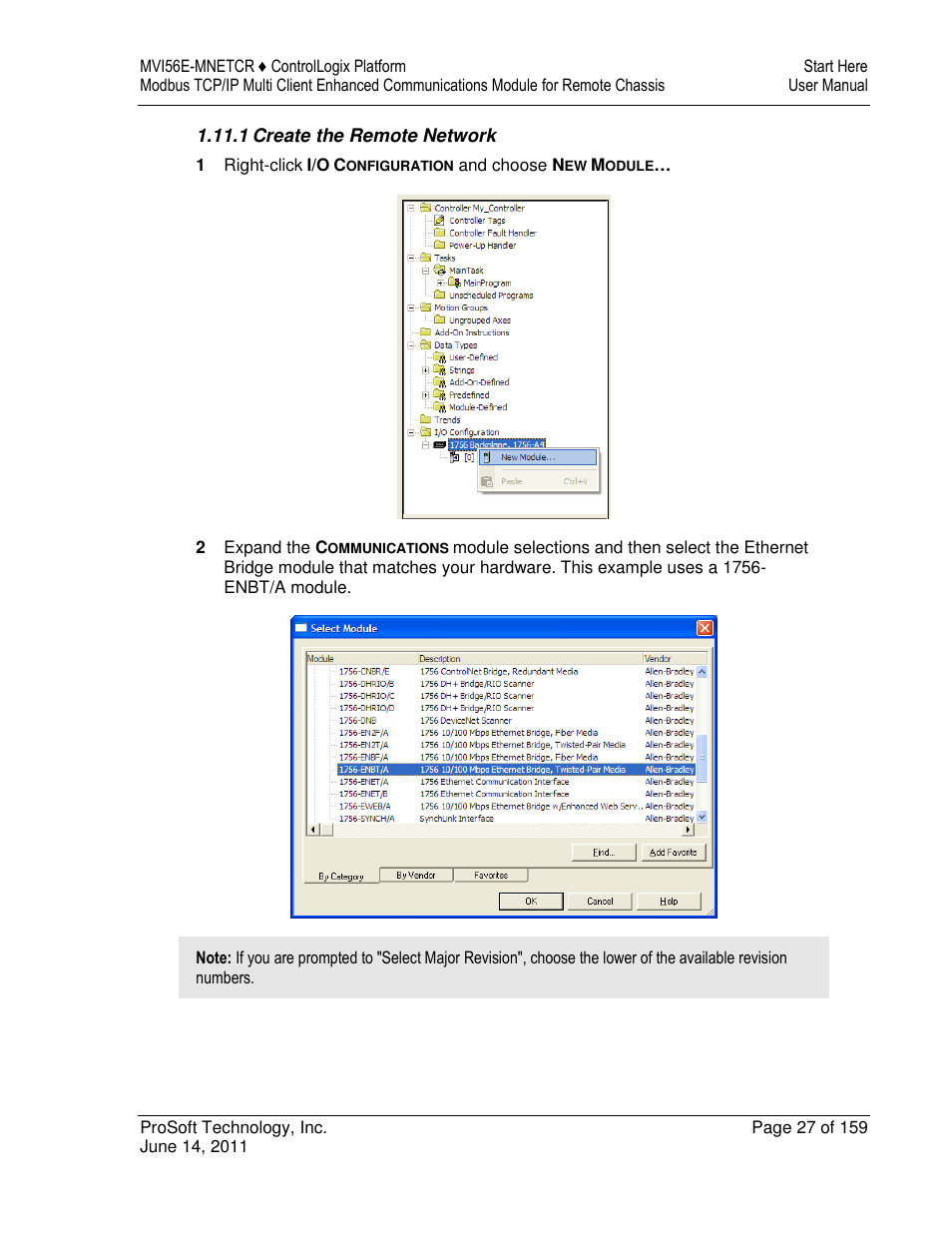 ProSoft Technology MVI56E-MNETCR User Manual | Page 27 / 159