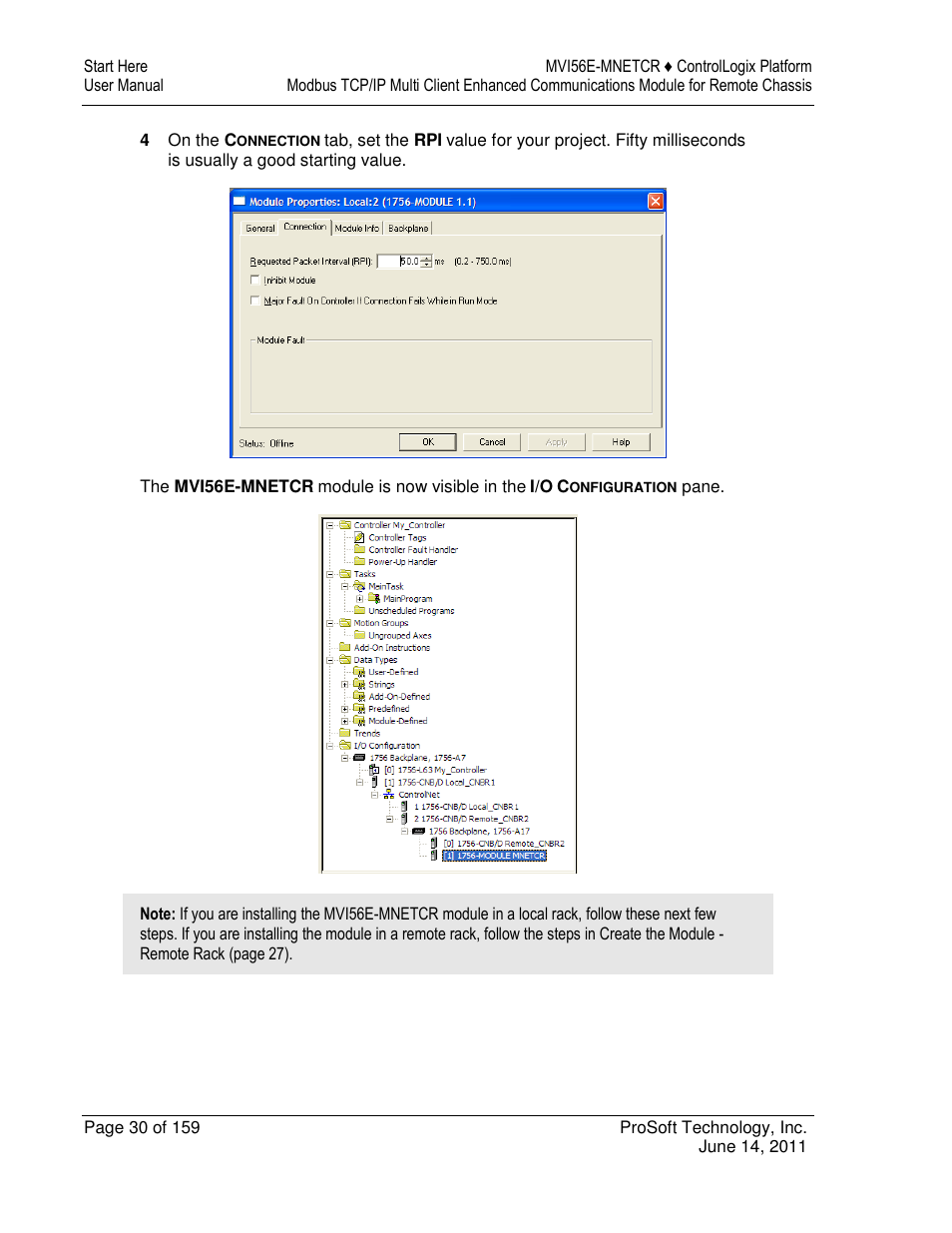 ProSoft Technology MVI56E-MNETCR User Manual | Page 30 / 159