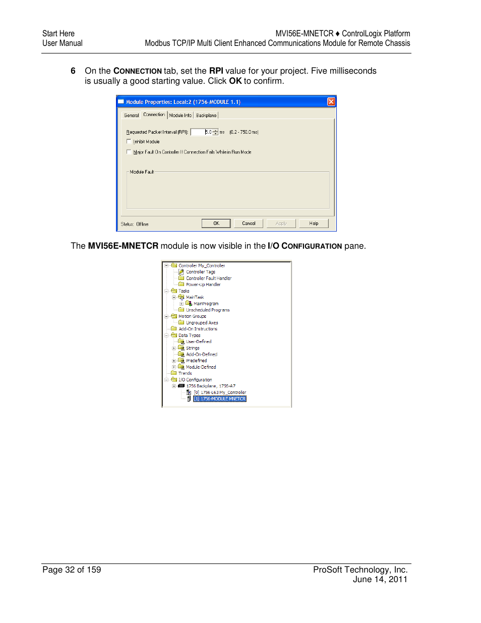 ProSoft Technology MVI56E-MNETCR User Manual | Page 32 / 159