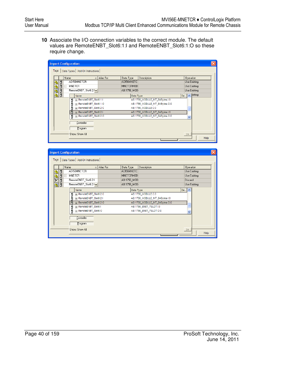 ProSoft Technology MVI56E-MNETCR User Manual | Page 40 / 159