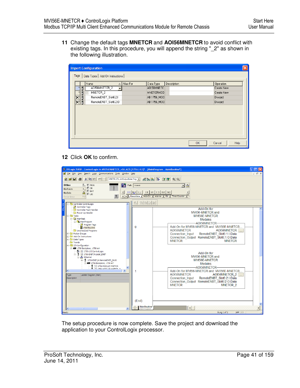 ProSoft Technology MVI56E-MNETCR User Manual | Page 41 / 159