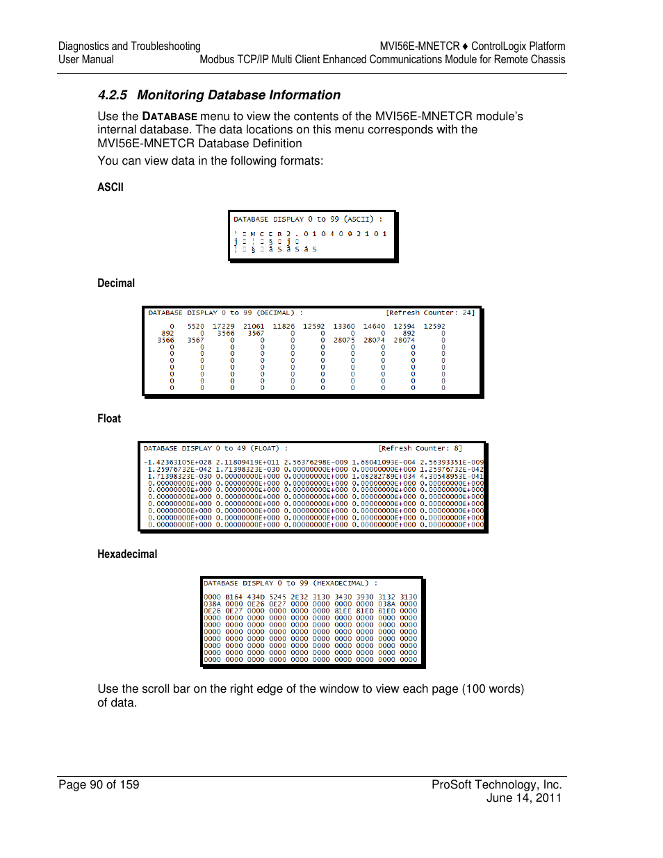 ProSoft Technology MVI56E-MNETCR User Manual | Page 90 / 159