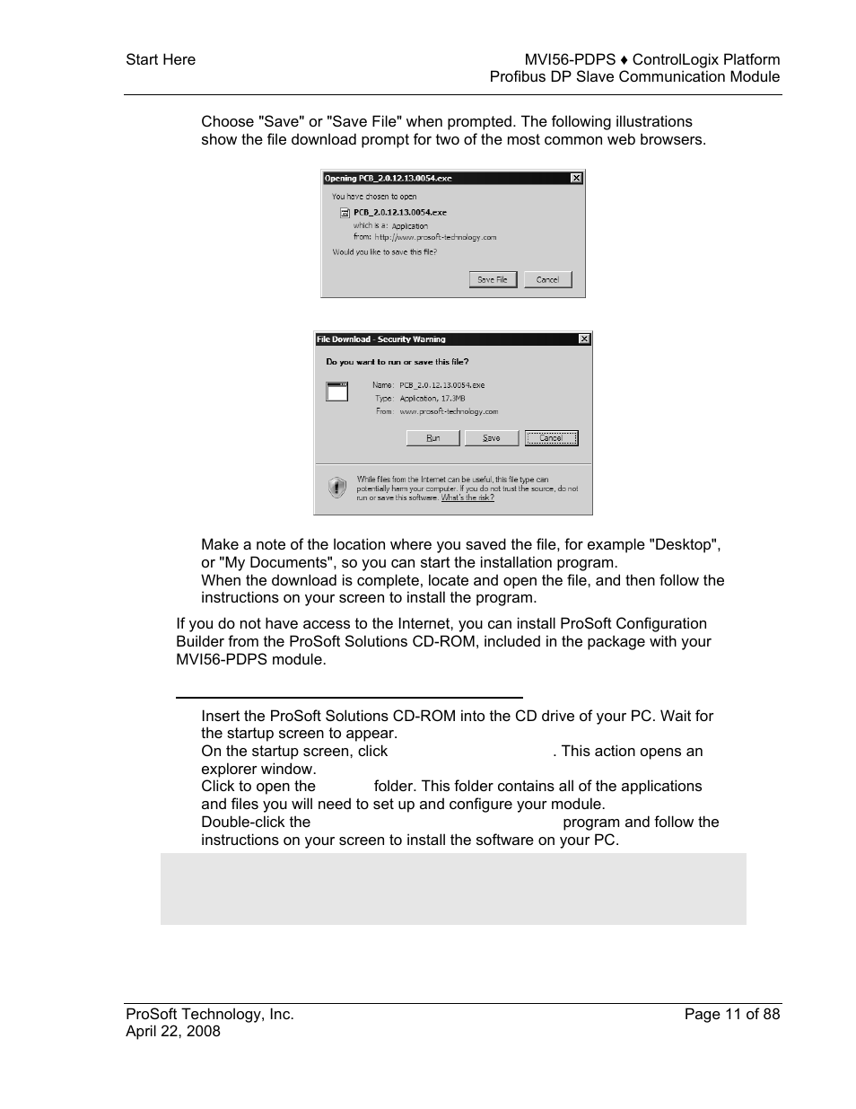 ProSoft Technology MVI56-PDPS User Manual | Page 11 / 88