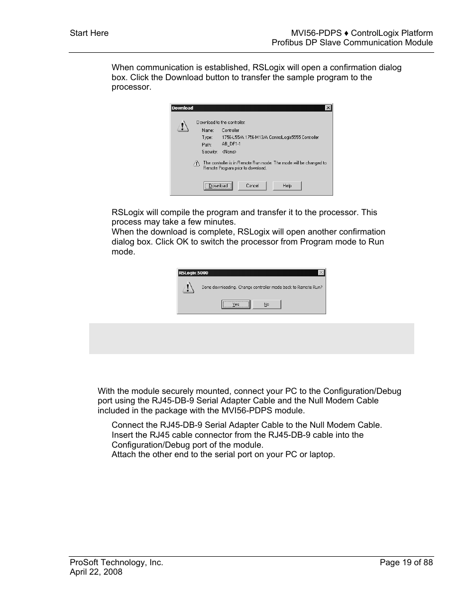 Connect your pc to the module | ProSoft Technology MVI56-PDPS User Manual | Page 19 / 88