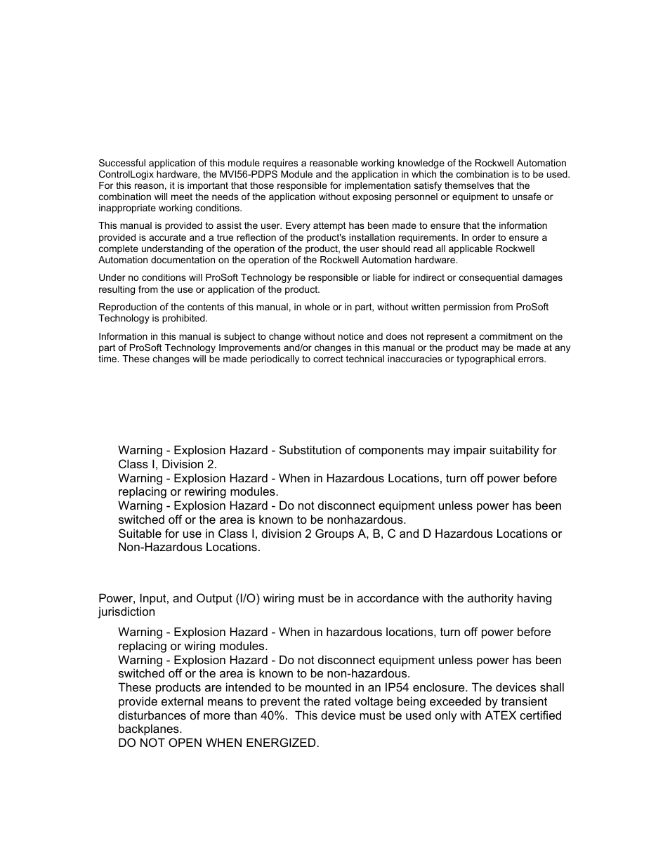 Please read this notice | ProSoft Technology MVI56-PDPS User Manual | Page 2 / 88