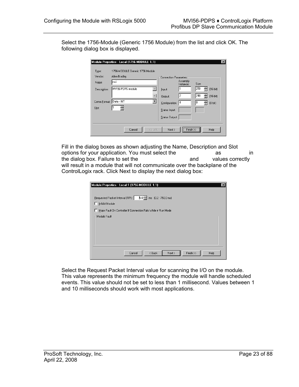 ProSoft Technology MVI56-PDPS User Manual | Page 23 / 88