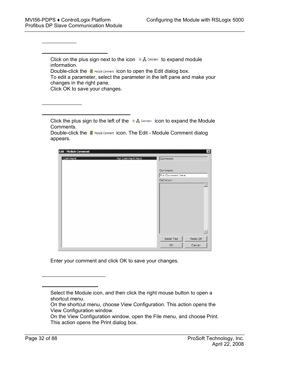 ProSoft Technology MVI56-PDPS User Manual | Page 32 / 88