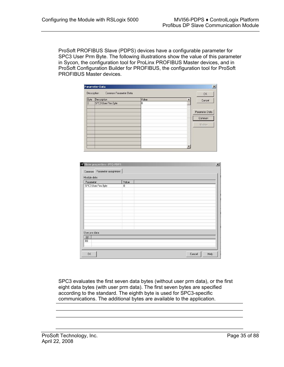 Set_param (sap61), Set_param, Sap61) | ProSoft Technology MVI56-PDPS User Manual | Page 35 / 88