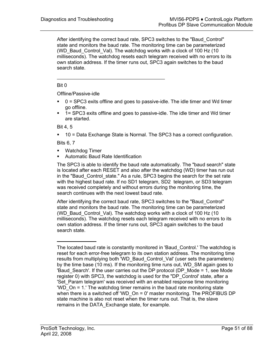 ProSoft Technology MVI56-PDPS User Manual | Page 51 / 88