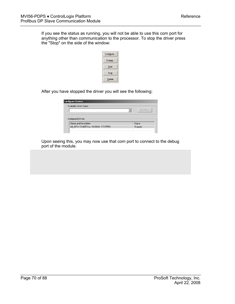 ProSoft Technology MVI56-PDPS User Manual | Page 70 / 88
