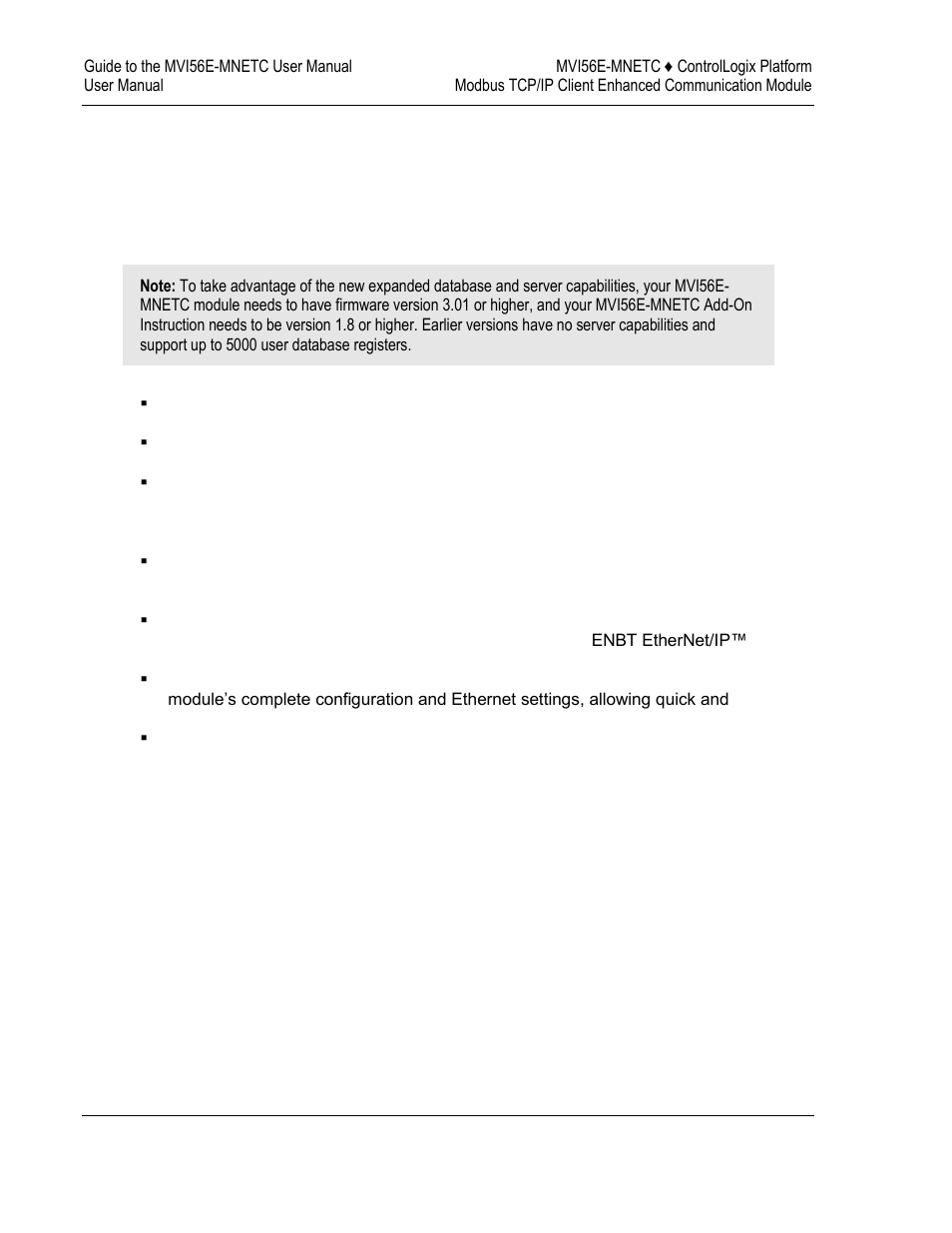 What's new | ProSoft Technology MVI56E-MNETC User Manual | Page 12 / 183