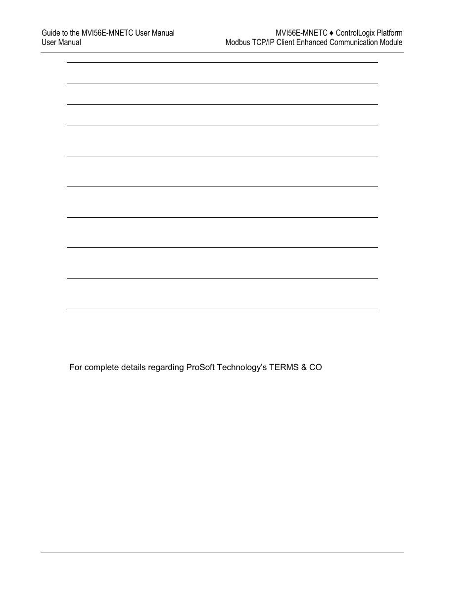 Warranty information, Contacting technical support | ProSoft Technology MVI56E-MNETC User Manual | Page 180 / 183