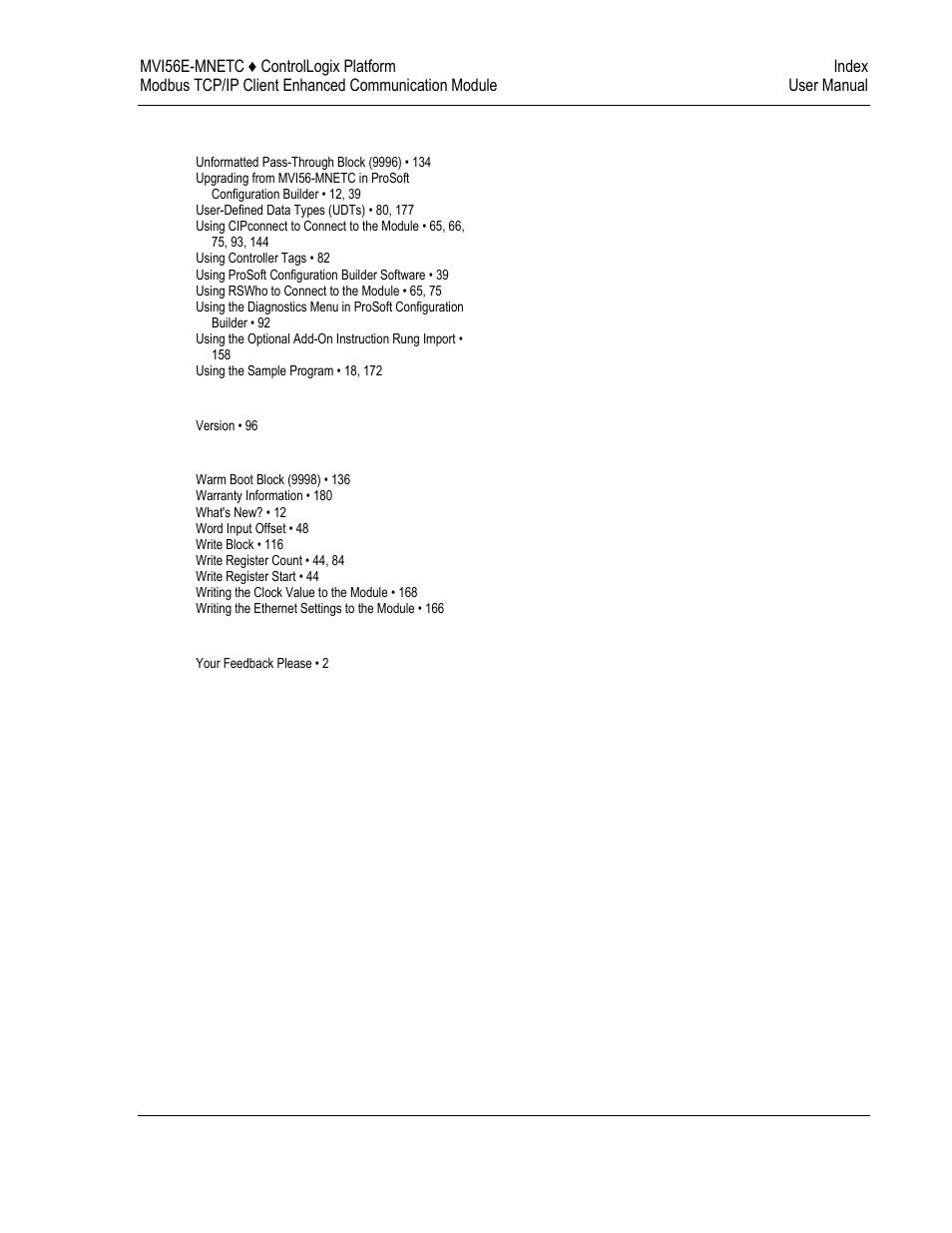 ProSoft Technology MVI56E-MNETC User Manual | Page 183 / 183