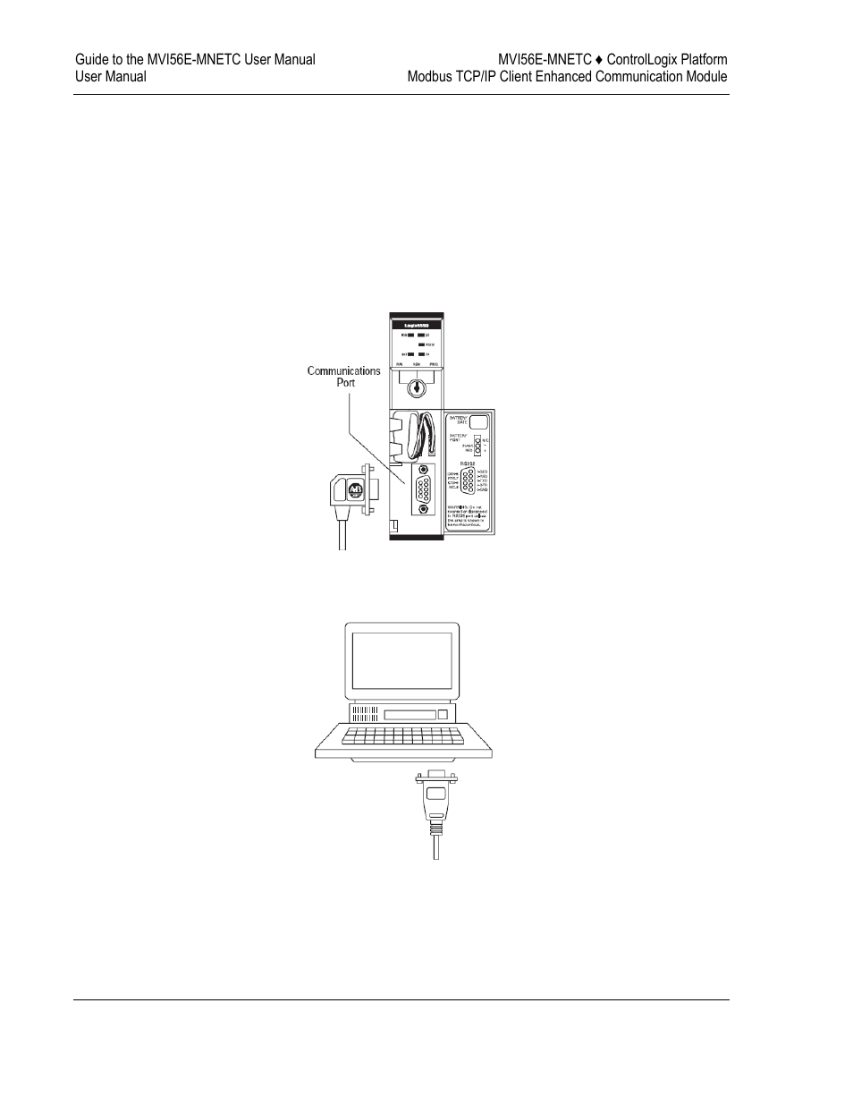 Connecting your pc to the controllogix processor | ProSoft Technology MVI56E-MNETC User Manual | Page 34 / 183