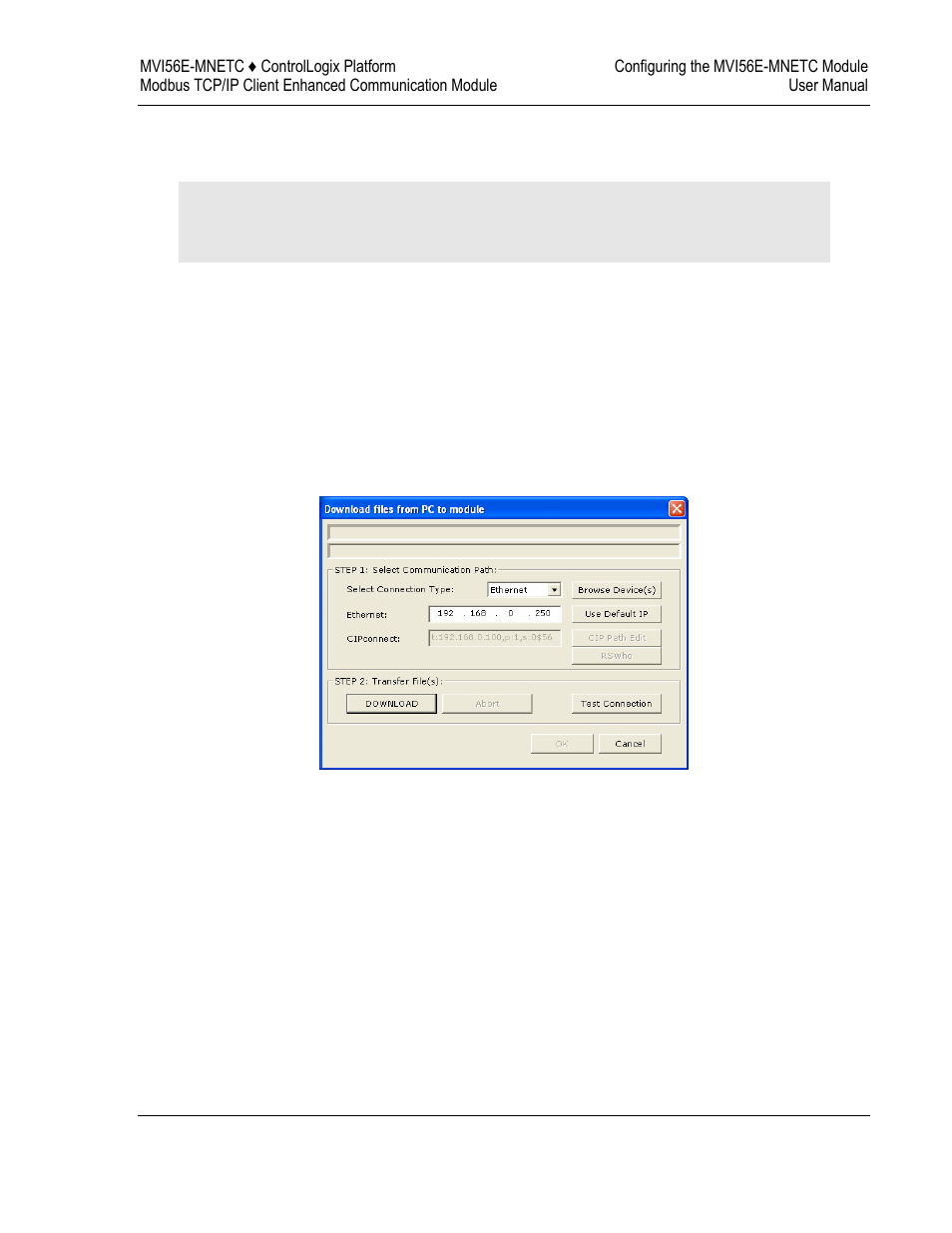Downloading the project to the module | ProSoft Technology MVI56E-MNETC User Manual | Page 65 / 183