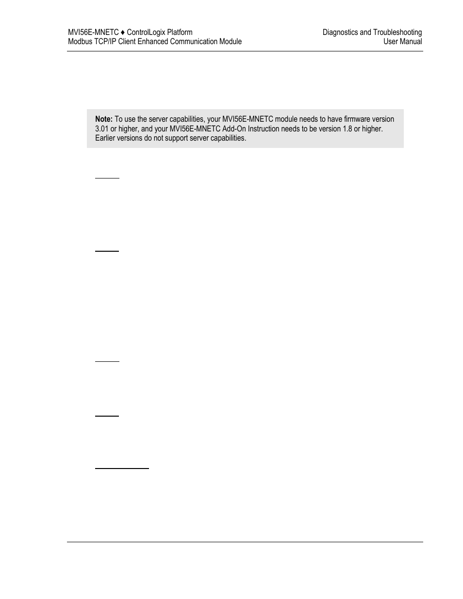 Monitoring mnetc server information, Monitoring mnet client information | ProSoft Technology MVI56E-MNETC User Manual | Page 99 / 183