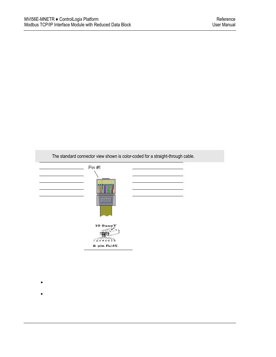 Ethernet cable specifications, Ethernet cable configuration, Ethernet performance - mvi56e modules | ProSoft Technology MVI56E-MNETR User Manual | Page 118 / 153