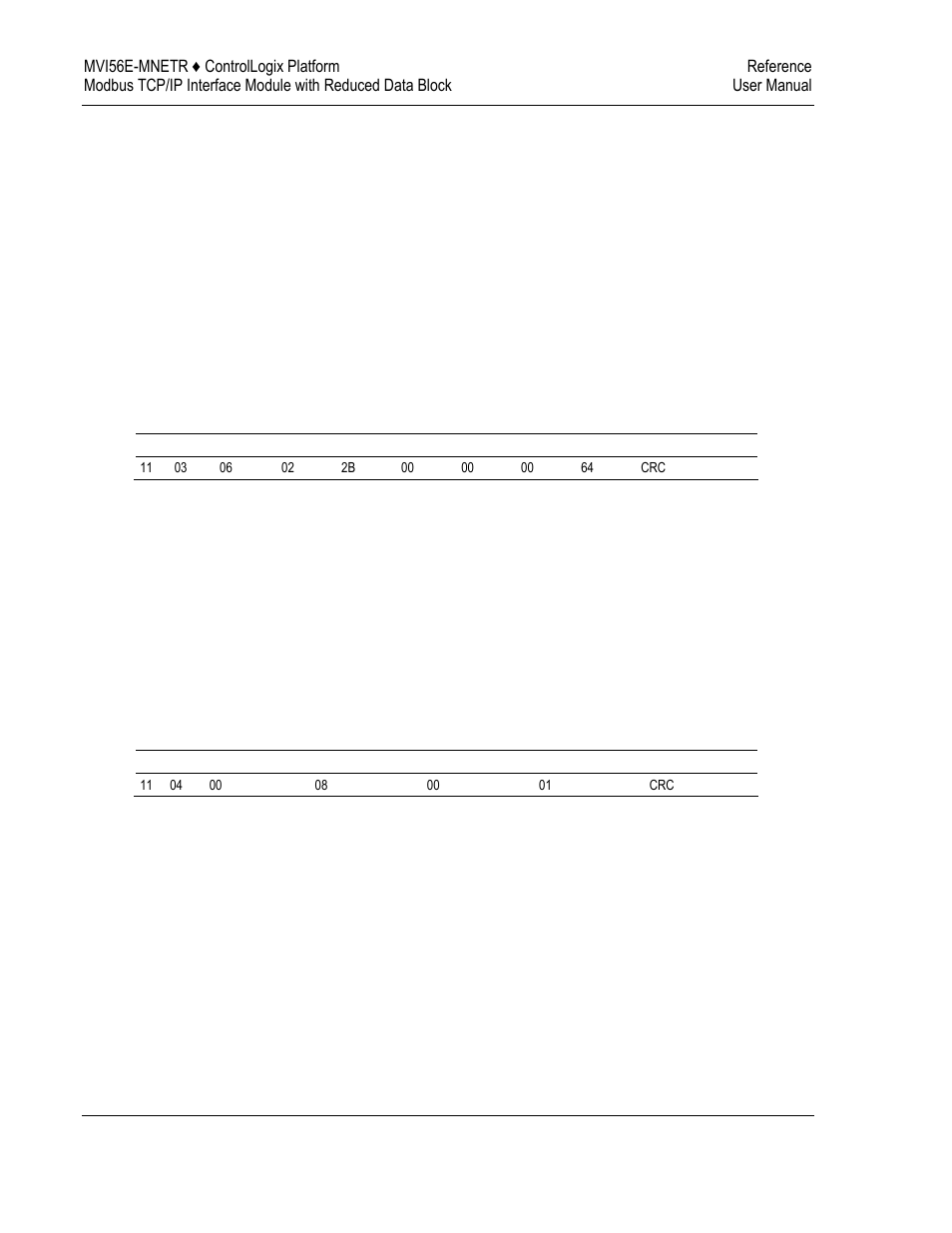 Read input registers (function code 04) | ProSoft Technology MVI56E-MNETR User Manual | Page 124 / 153