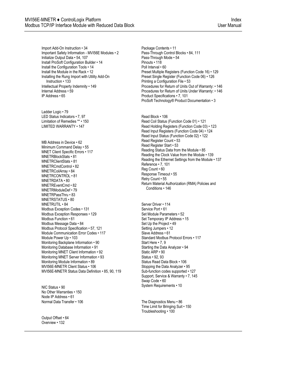 ProSoft Technology MVI56E-MNETR User Manual | Page 152 / 153