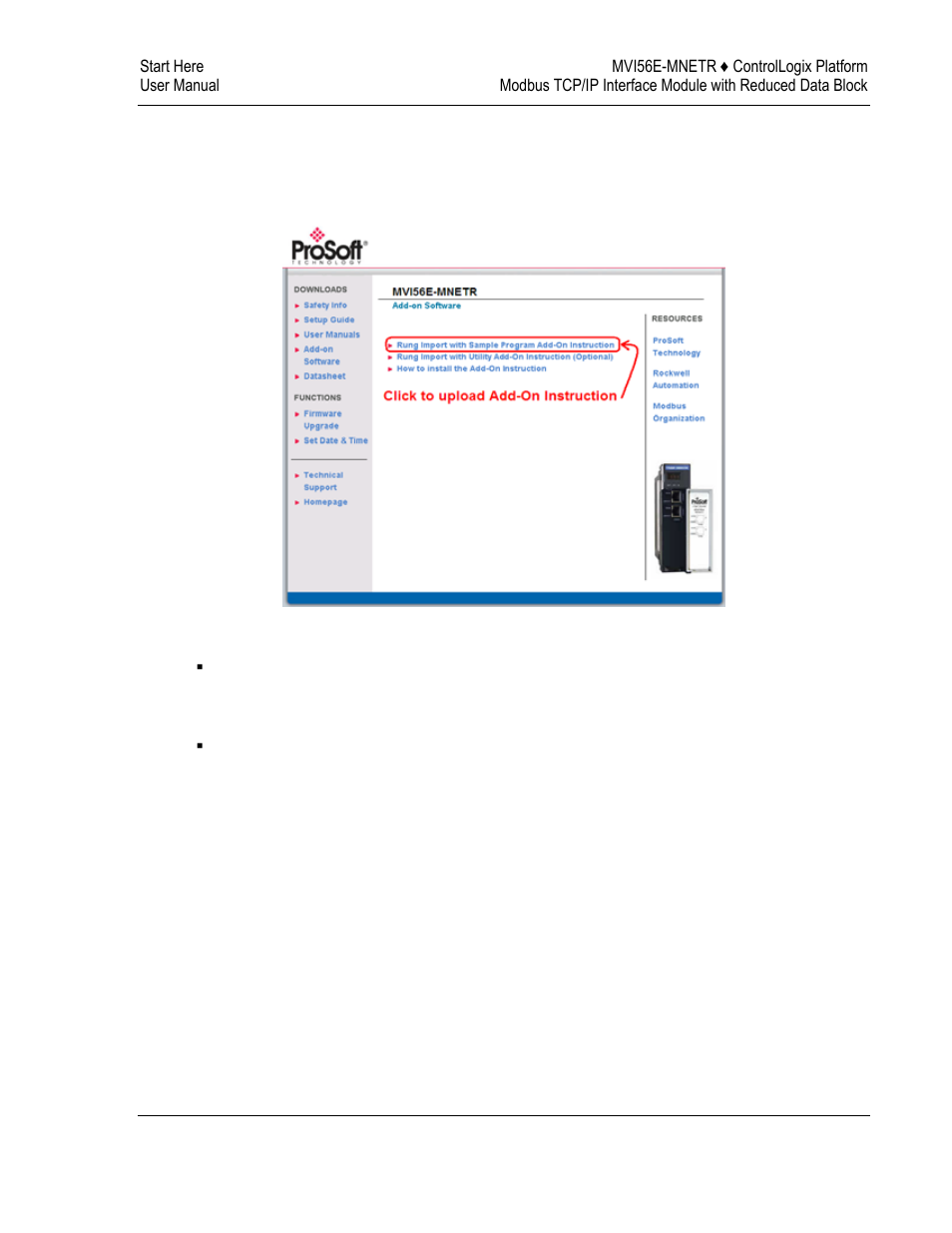Upload the add-on instruction from the module | ProSoft Technology MVI56E-MNETR User Manual | Page 25 / 153