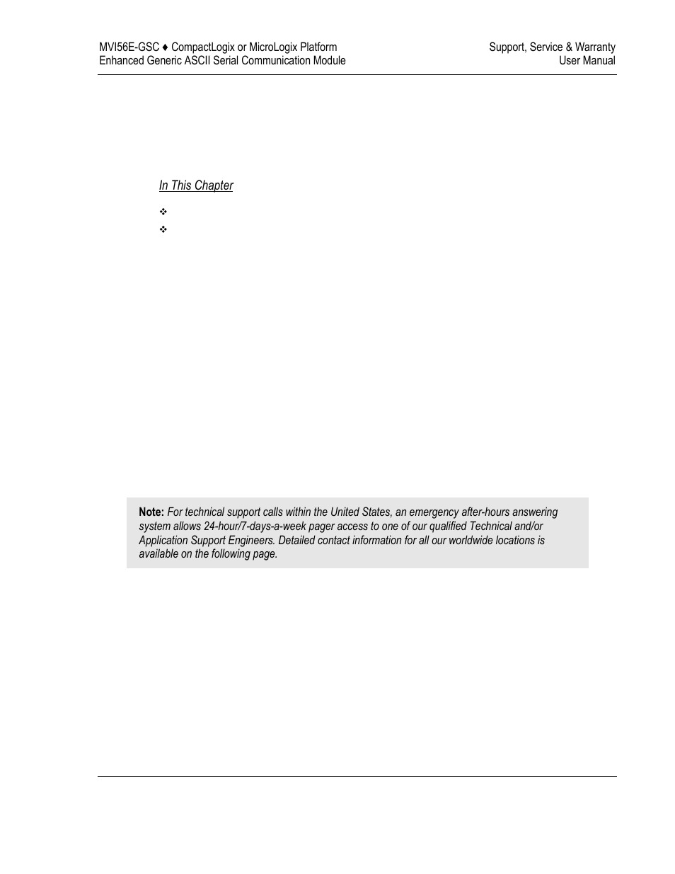 5support, service & warranty | ProSoft Technology MVI56E-GSC/ GSCXT User Manual | Page 137 / 140