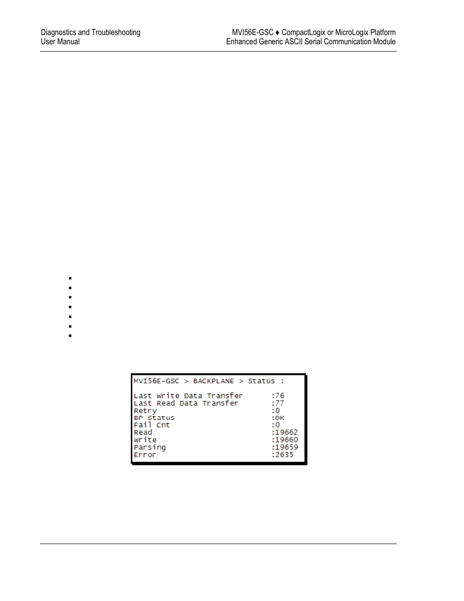 Monitoring backplane information | ProSoft Technology MVI56E-GSC/ GSCXT User Manual | Page 66 / 140