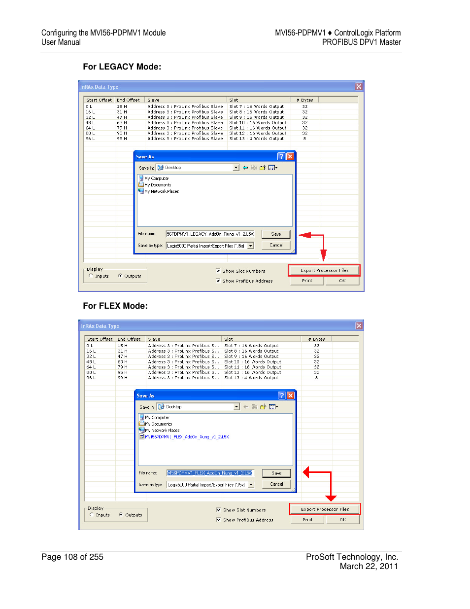 ProSoft Technology MVI56-PDPMV1 User Manual | Page 108 / 255