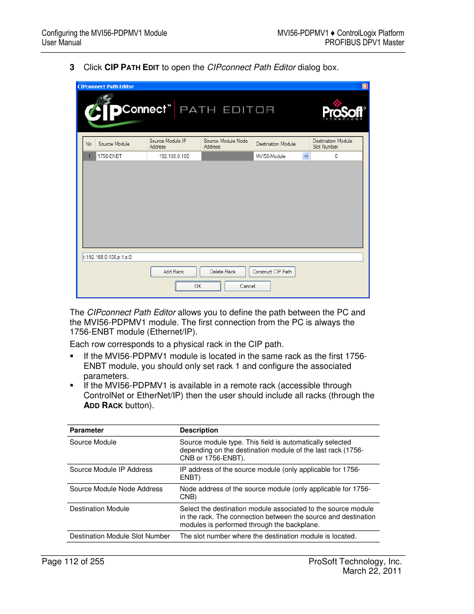 ProSoft Technology MVI56-PDPMV1 User Manual | Page 112 / 255