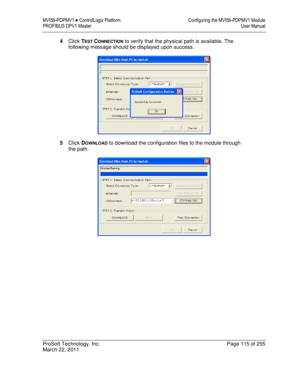 ProSoft Technology MVI56-PDPMV1 User Manual | Page 115 / 255