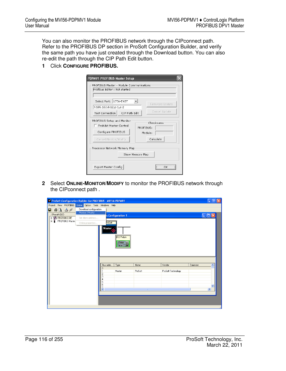 ProSoft Technology MVI56-PDPMV1 User Manual | Page 116 / 255