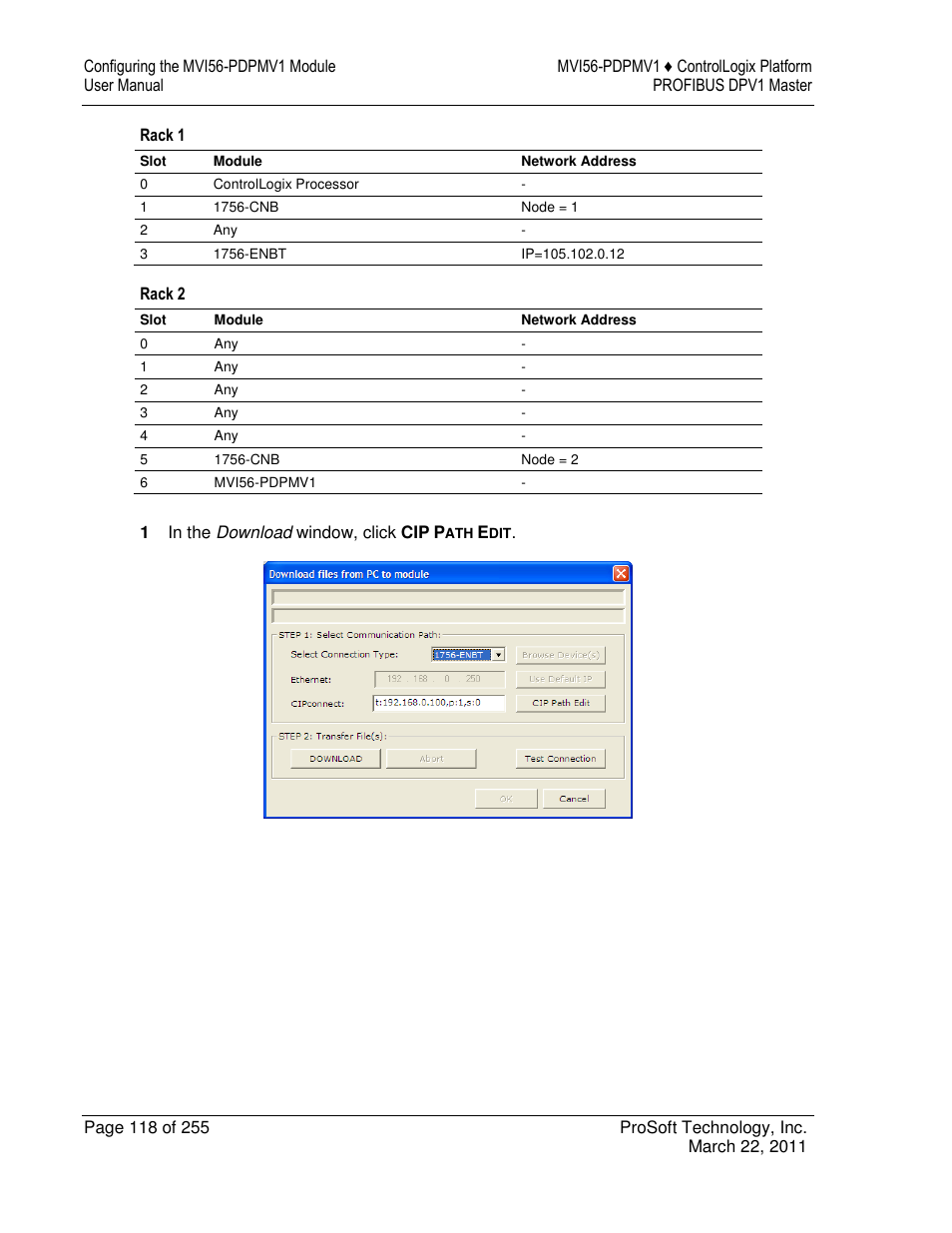 ProSoft Technology MVI56-PDPMV1 User Manual | Page 118 / 255