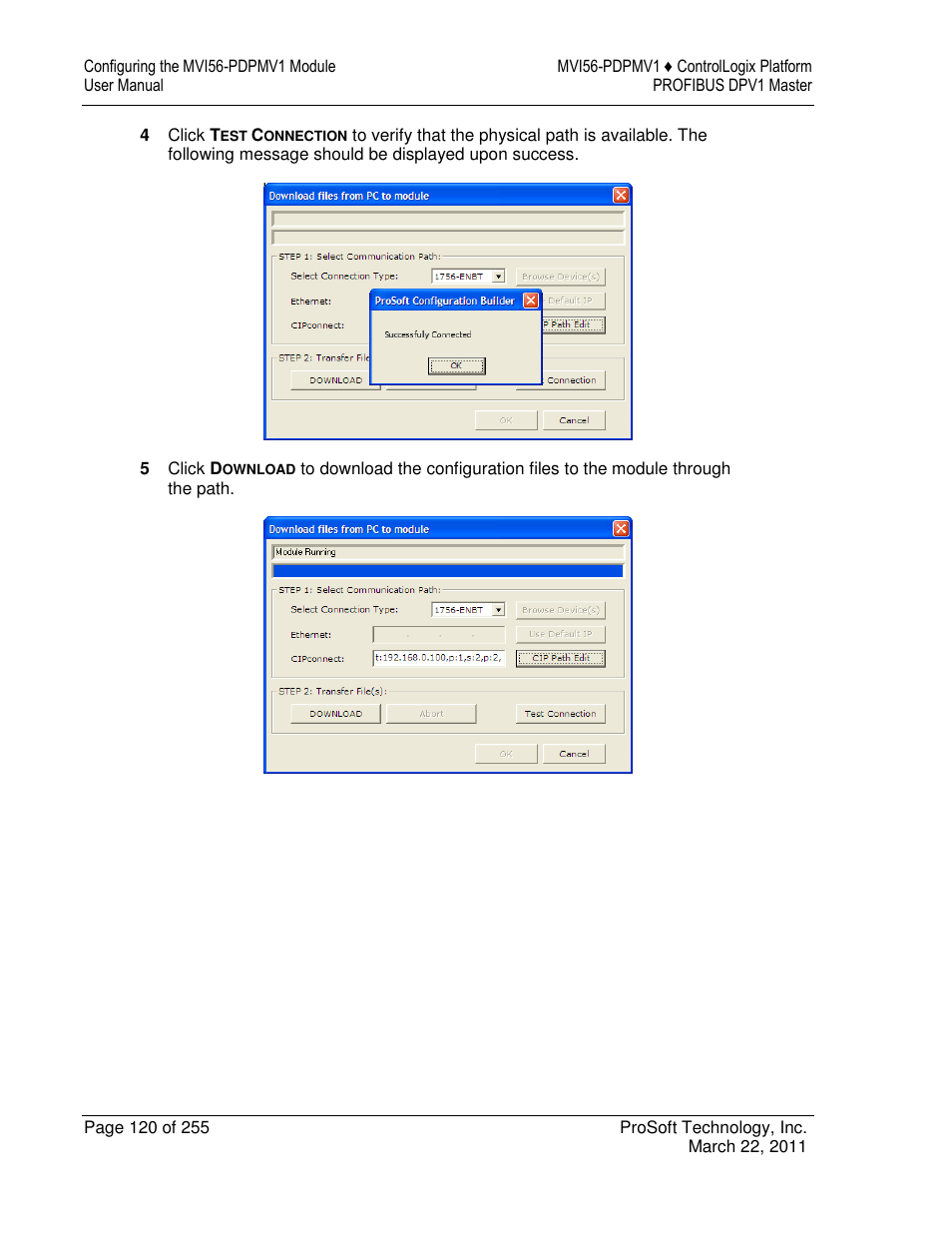 ProSoft Technology MVI56-PDPMV1 User Manual | Page 120 / 255