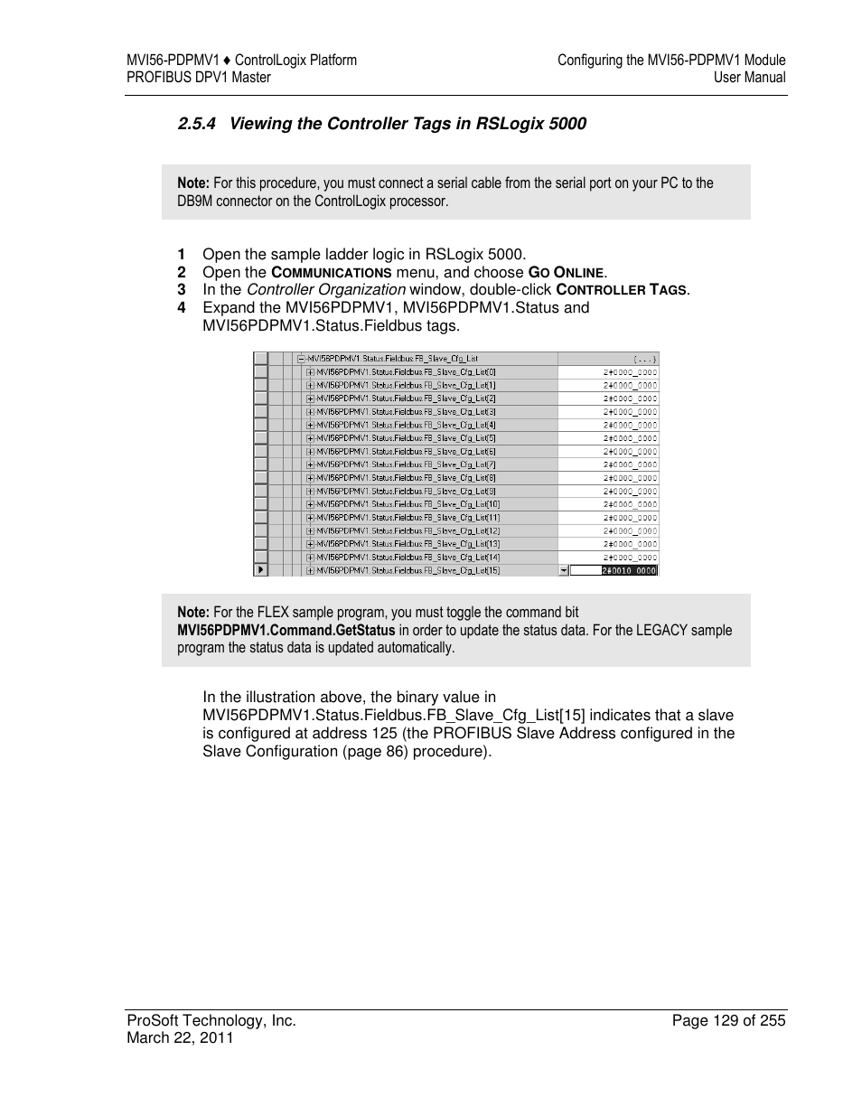 ProSoft Technology MVI56-PDPMV1 User Manual | Page 129 / 255