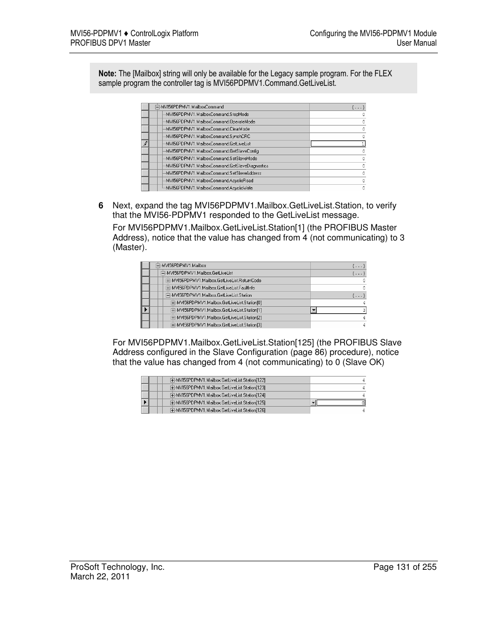 ProSoft Technology MVI56-PDPMV1 User Manual | Page 131 / 255