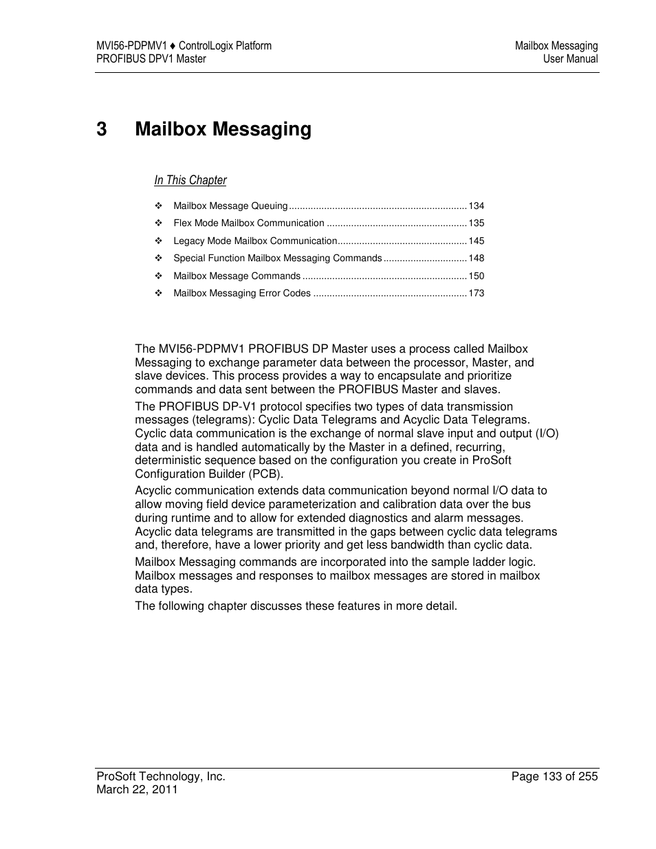 3mailbox messaging | ProSoft Technology MVI56-PDPMV1 User Manual | Page 133 / 255