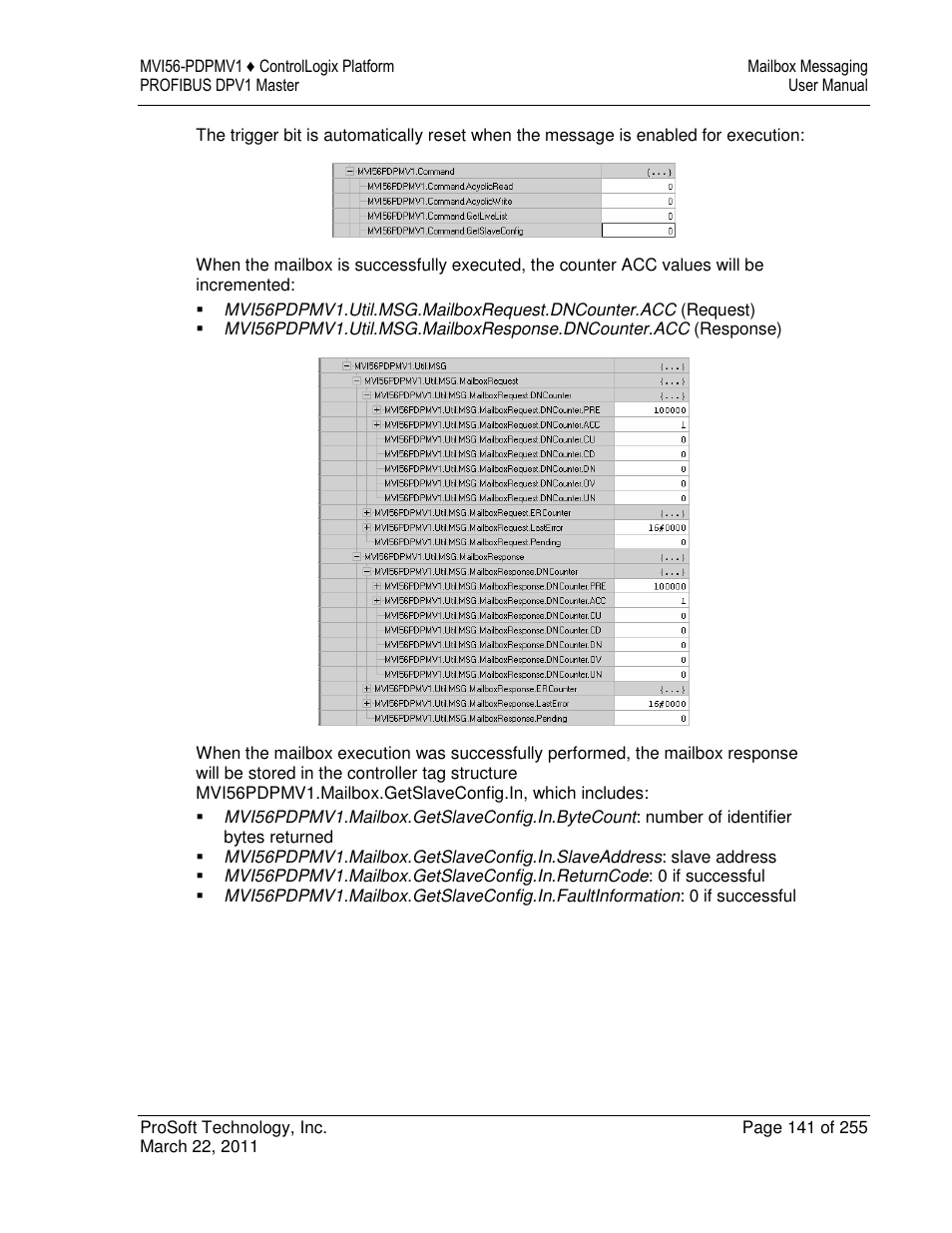 ProSoft Technology MVI56-PDPMV1 User Manual | Page 141 / 255