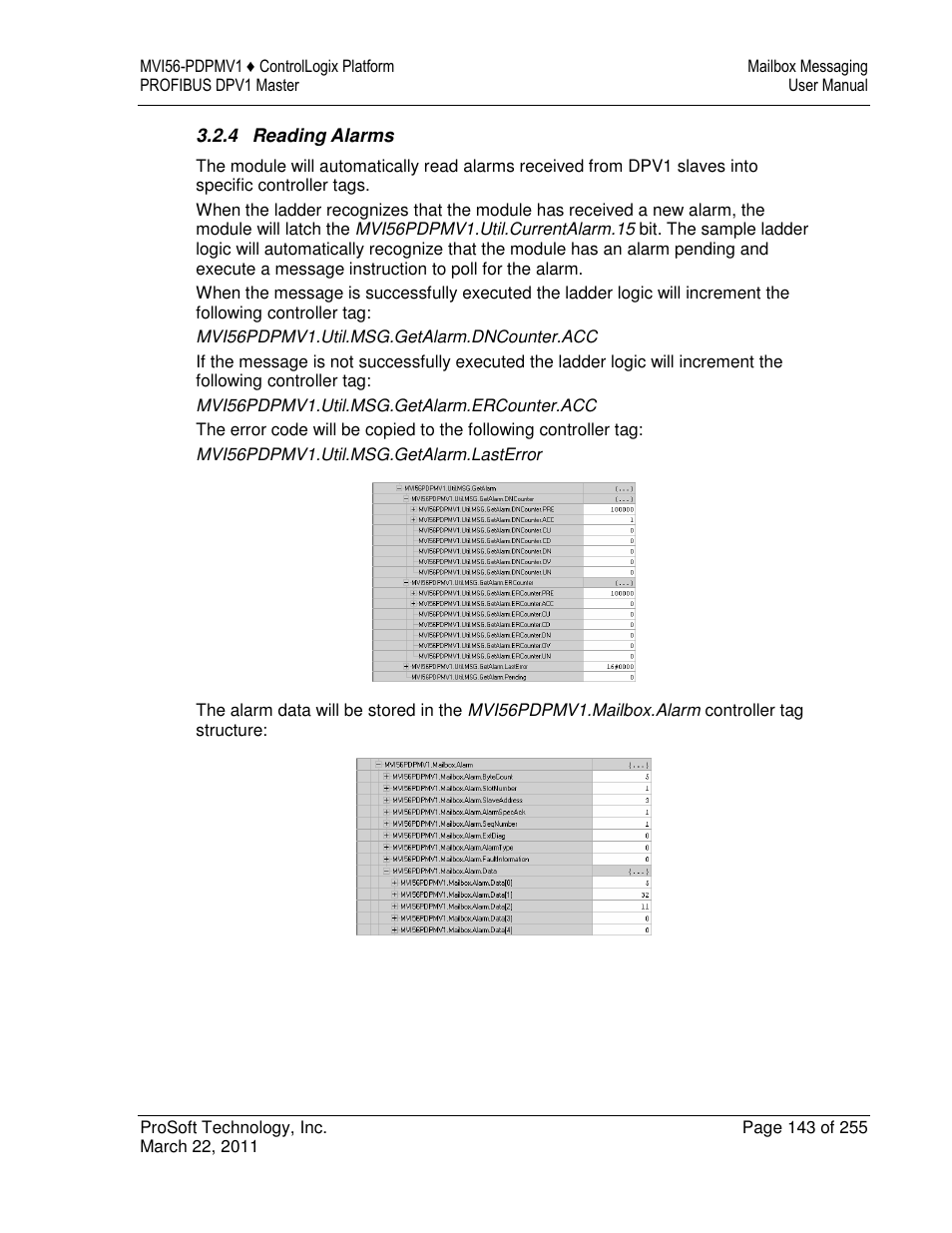 ProSoft Technology MVI56-PDPMV1 User Manual | Page 143 / 255