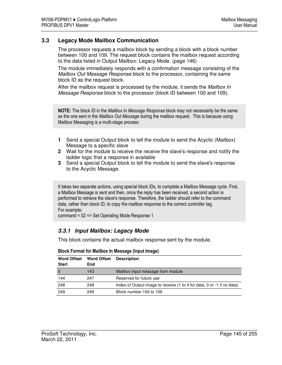 ProSoft Technology MVI56-PDPMV1 User Manual | Page 145 / 255