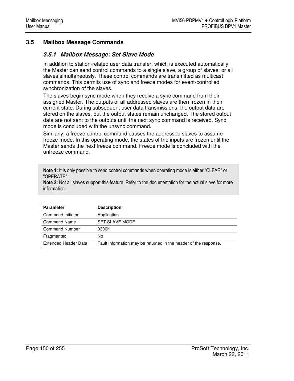 ProSoft Technology MVI56-PDPMV1 User Manual | Page 150 / 255