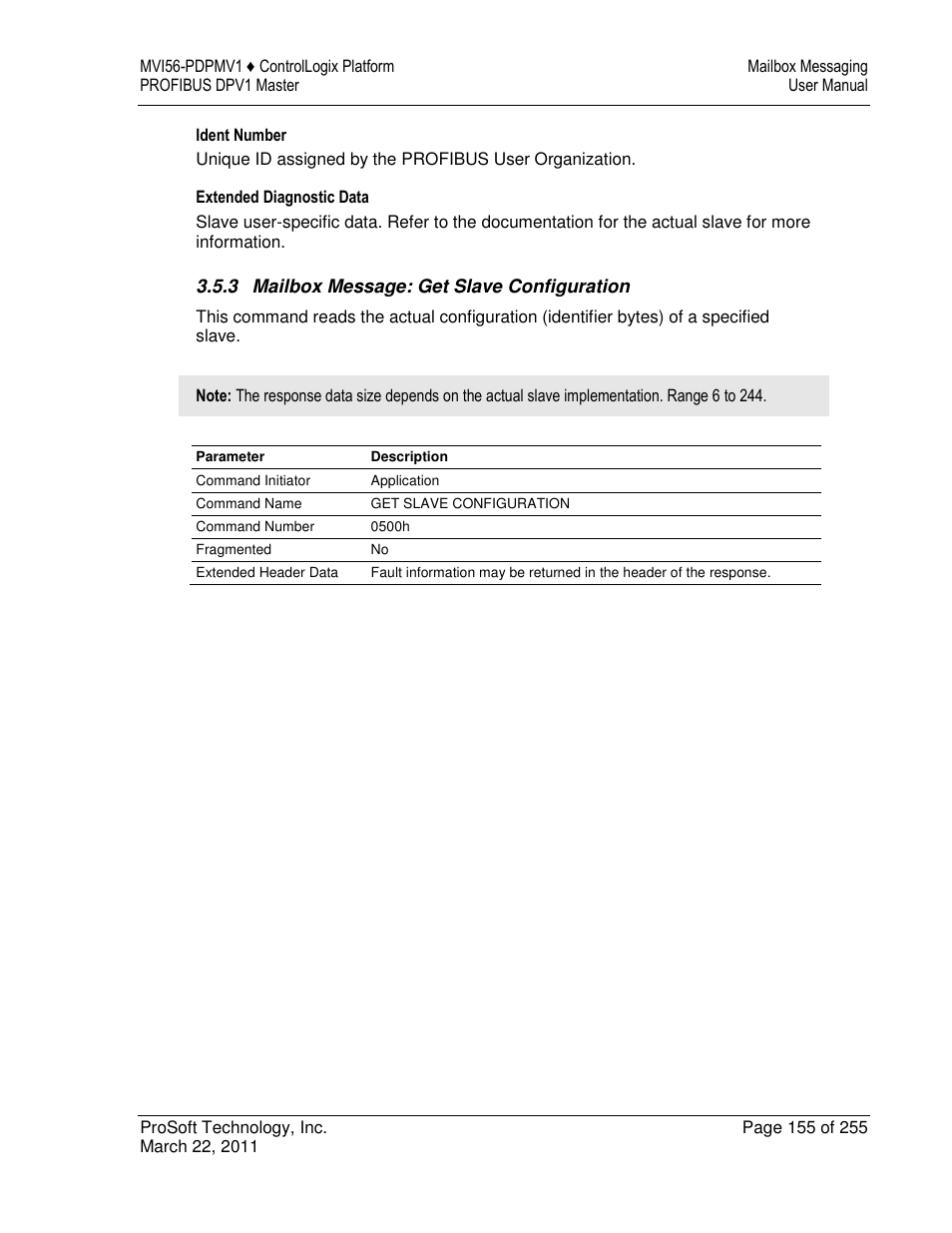 ProSoft Technology MVI56-PDPMV1 User Manual | Page 155 / 255