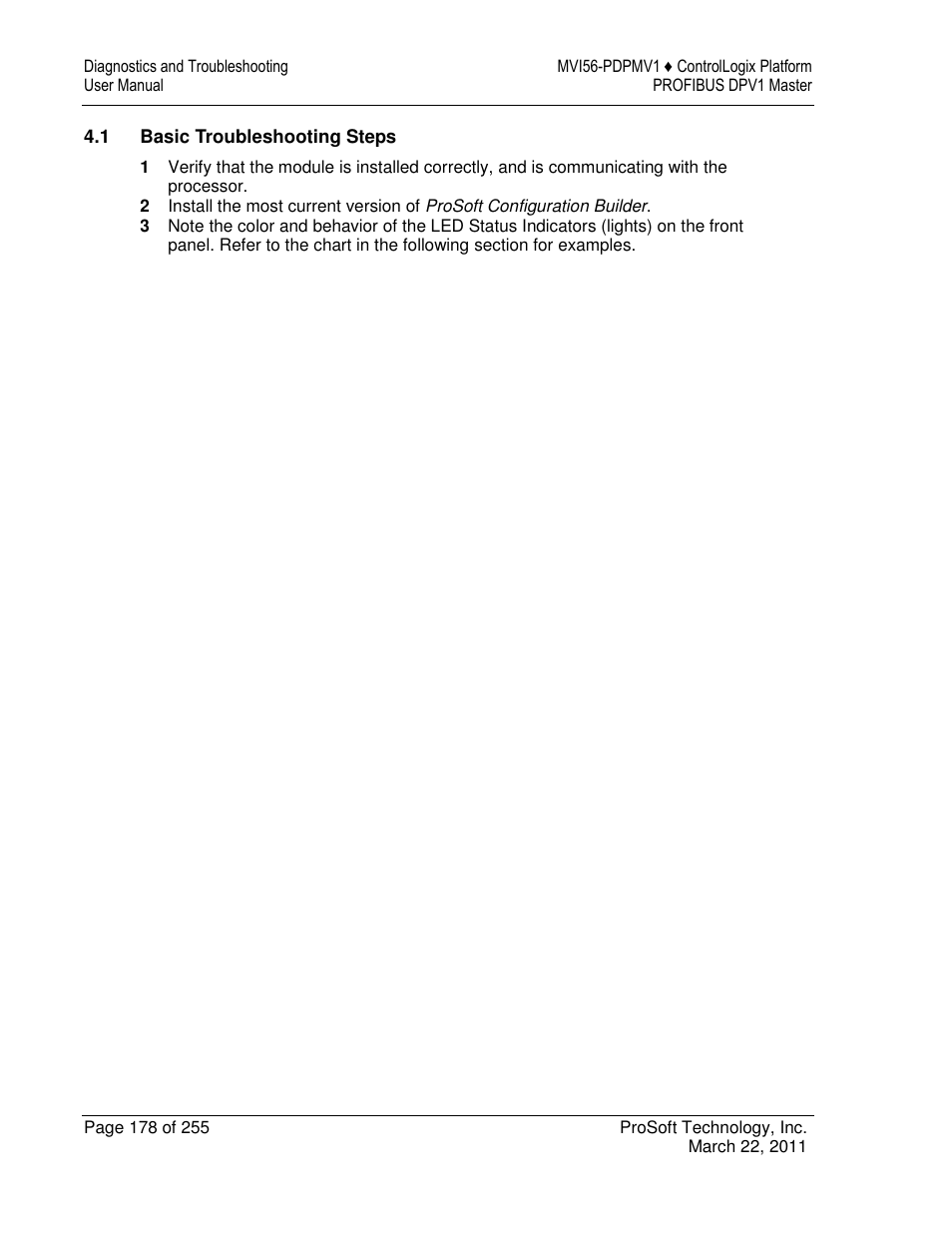 ProSoft Technology MVI56-PDPMV1 User Manual | Page 178 / 255