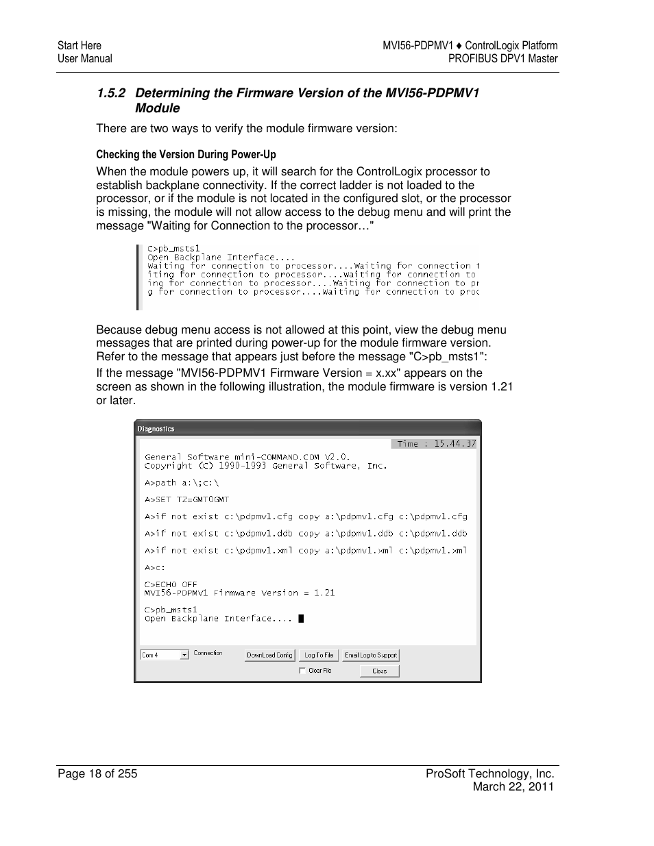 ProSoft Technology MVI56-PDPMV1 User Manual | Page 18 / 255