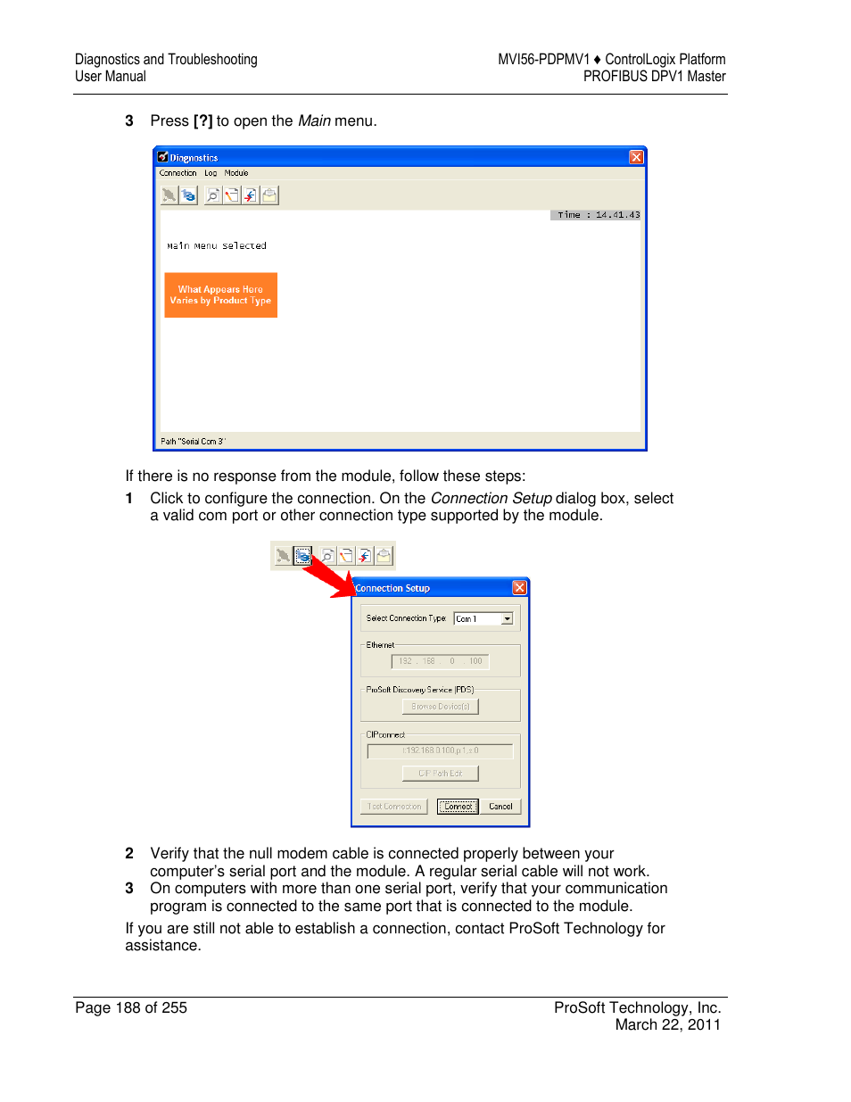 ProSoft Technology MVI56-PDPMV1 User Manual | Page 188 / 255