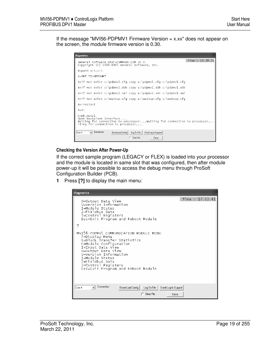 ProSoft Technology MVI56-PDPMV1 User Manual | Page 19 / 255